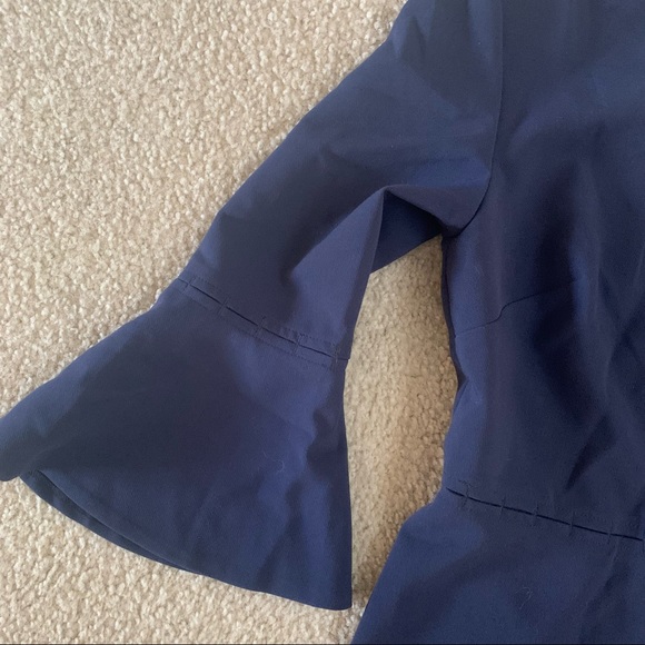 Banana Republic | Flutter Sleeves Navy Dress - Picture 7 of 7